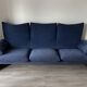 Cassina Maralunga 3-seater sofa, Vico Magistretti, blue