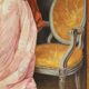 Portrait d'une dame italienne avec paysage florentin, 1890, huile sur toile, encadré.