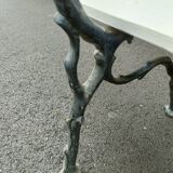 Garden bench old cast iron feet