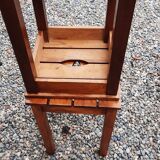 3 Wooden stools. (beech) slats and ease handle