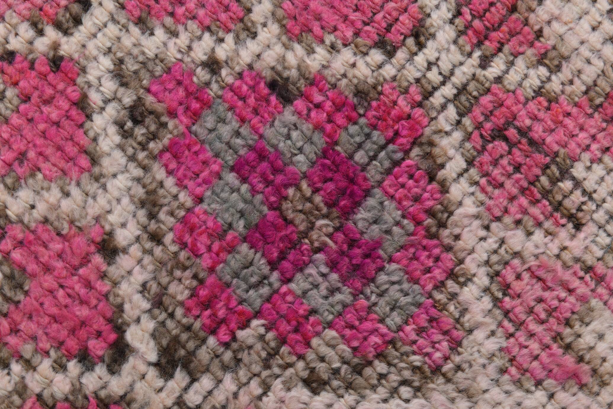 Tapis de couloir rose vintage, 88 x 334 cm