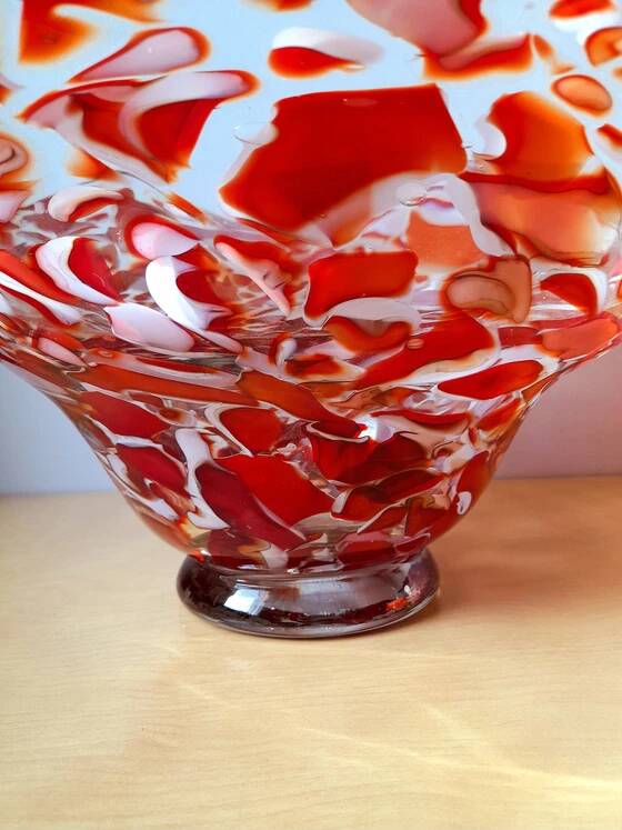 Blown glass bowl from Murano 1970