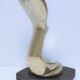 Gilded bronze and sculptural wood paperweight