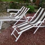 Pair of sunbathing