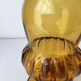 Bouteille ancienne verre soufflé avec son bouchon poire