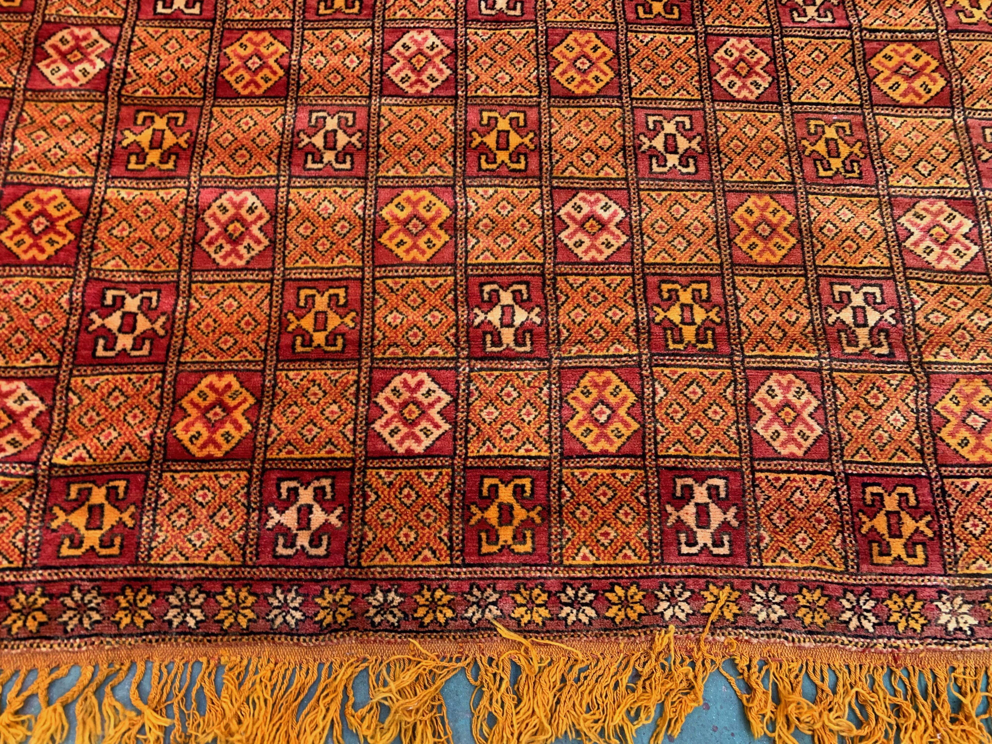 Vintage moroccan rug 400x176 cm berber atlas, tribal