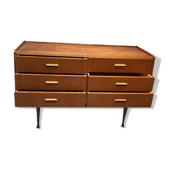 60s dressing table chest of drawers