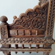 Antique Pidha Armchair from Rajasthan, 19th Century in Rosewood