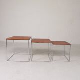 Set of 3 side tables, Mimi set, 1960s.