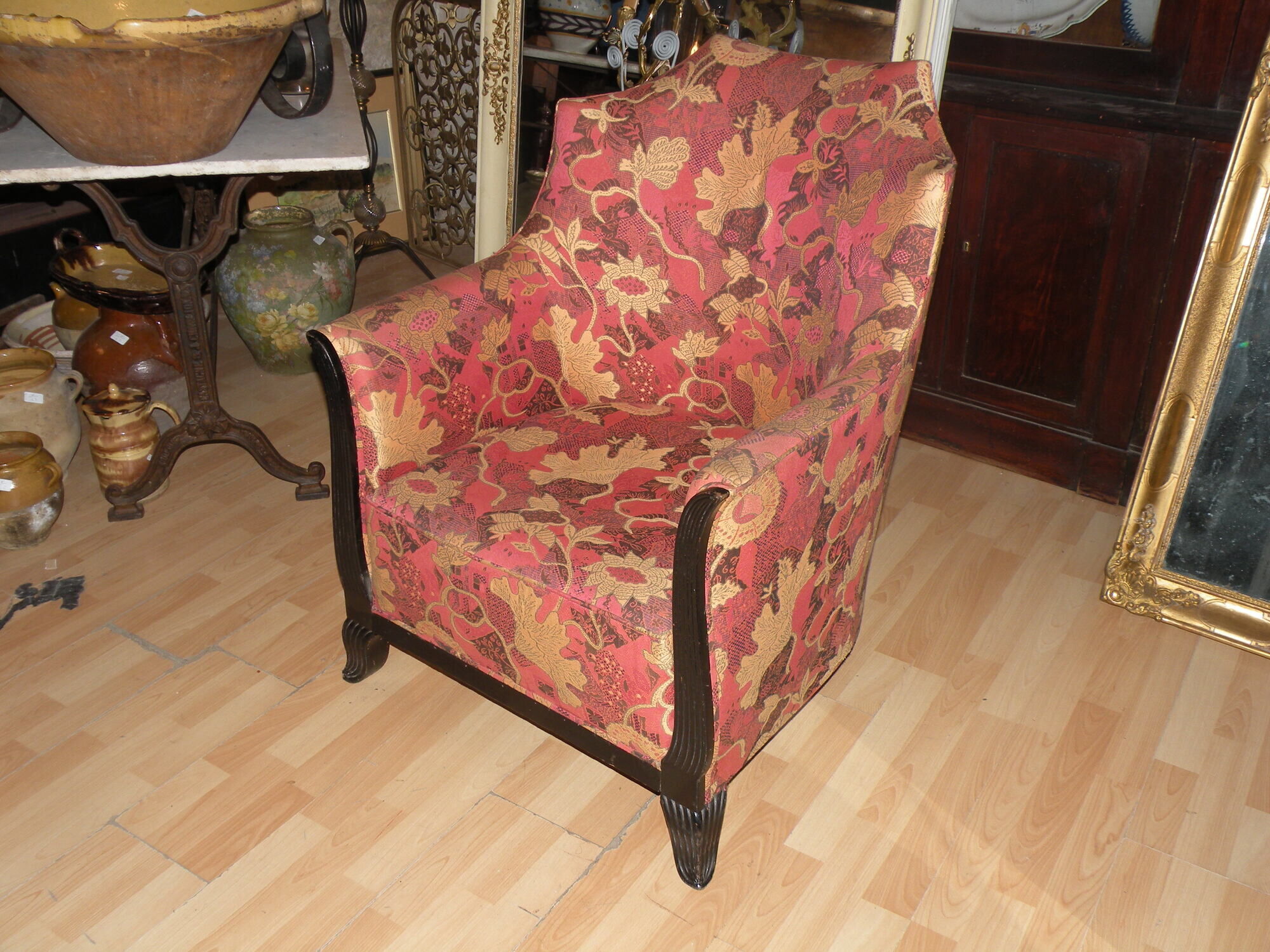 Fauteuil gondole époque art déco entièrement d'origine