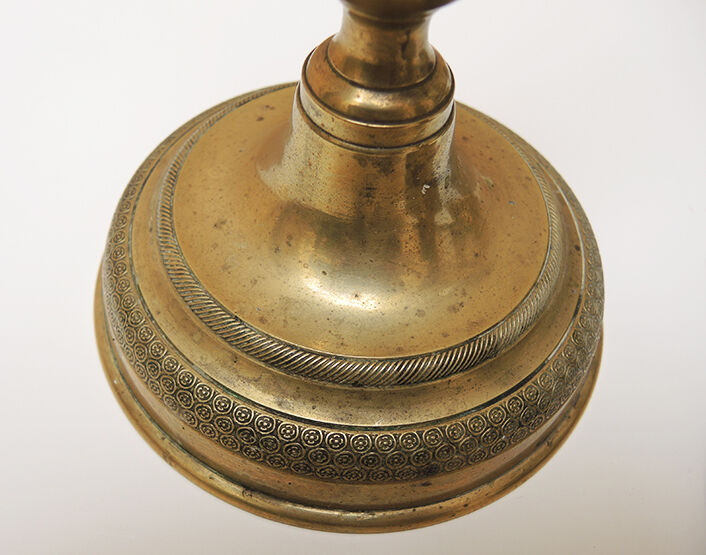 Set of 6 brass candlesticks