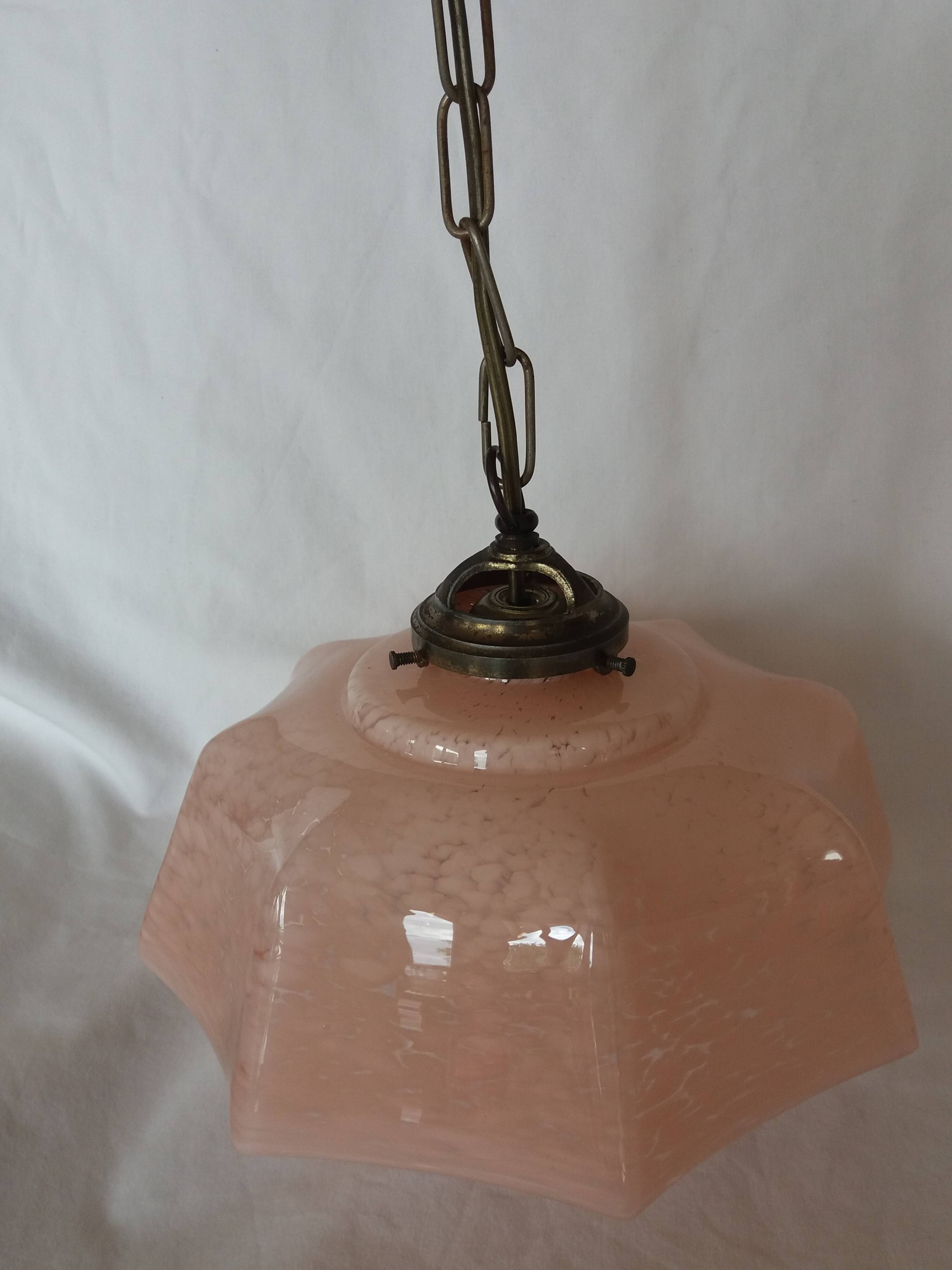 Clichy glass lampshade pendant light