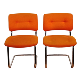 Set of 2 vintage Strafor armchairs