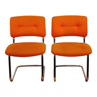 Set of 2 vintage Strafor armchairs