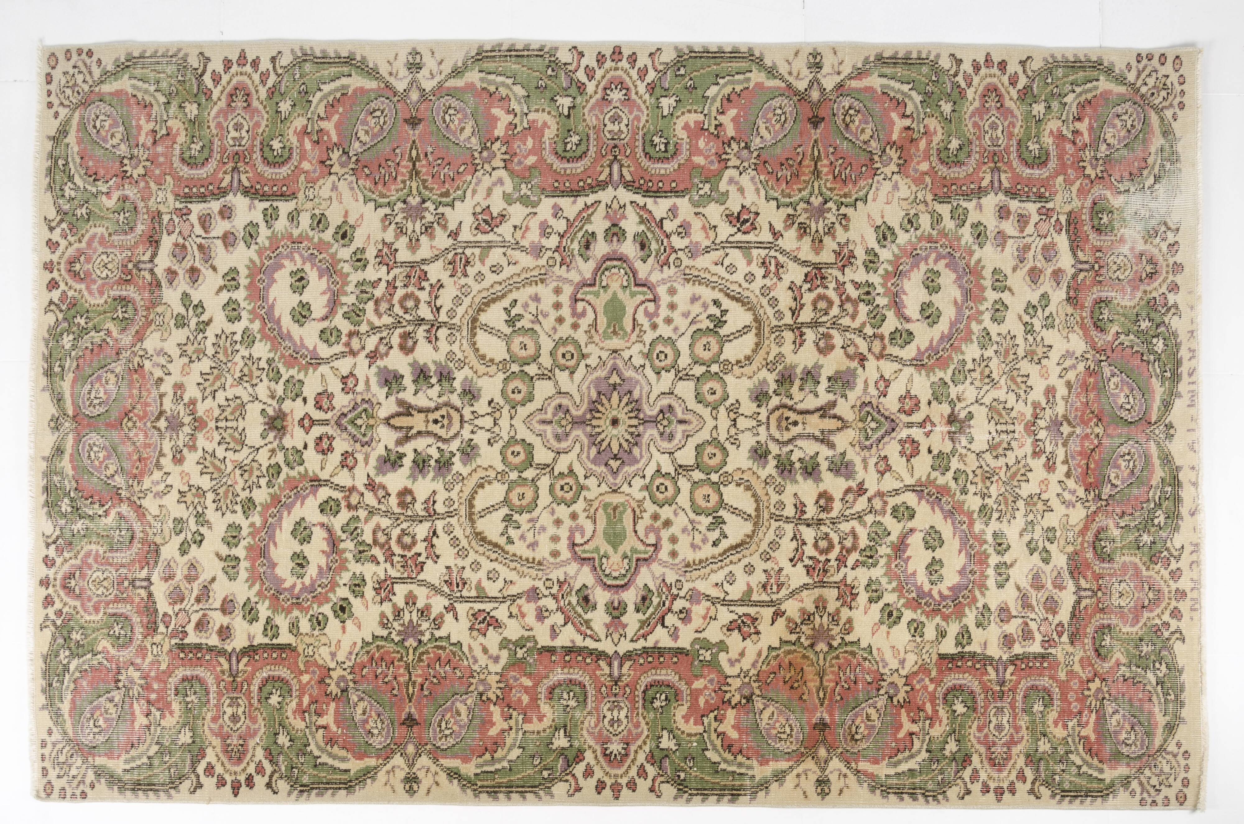 Handmade Anatolian Floral Carpet