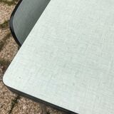 Table and chairs in water green formica