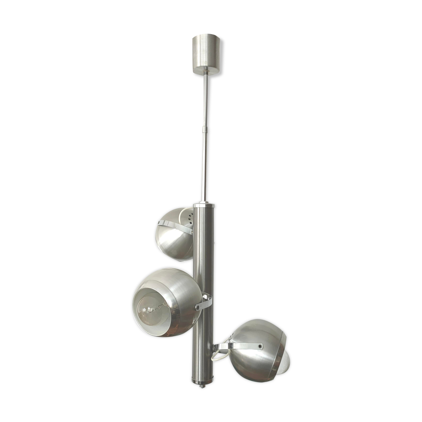 Eyeball suspension 3 lights 70s space age