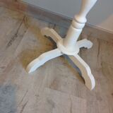 White side table in painted wood and decorated top
