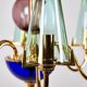 Italian Glass Chandelier, 1980s (MK9505)