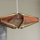 Vintage Scandinavian pendant light with stretched wires.