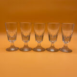 Absinthe stemmed glasses, digestive end 19 th