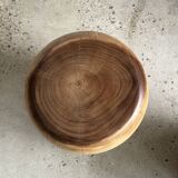 End of sofa, stool or monoxyl side table in solid suar