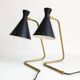 Pair of Italian “cocotte” lamps. 50s design