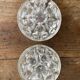 Molded glass flower picks