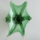 Sculptural Green Murano Style Glass Bowl