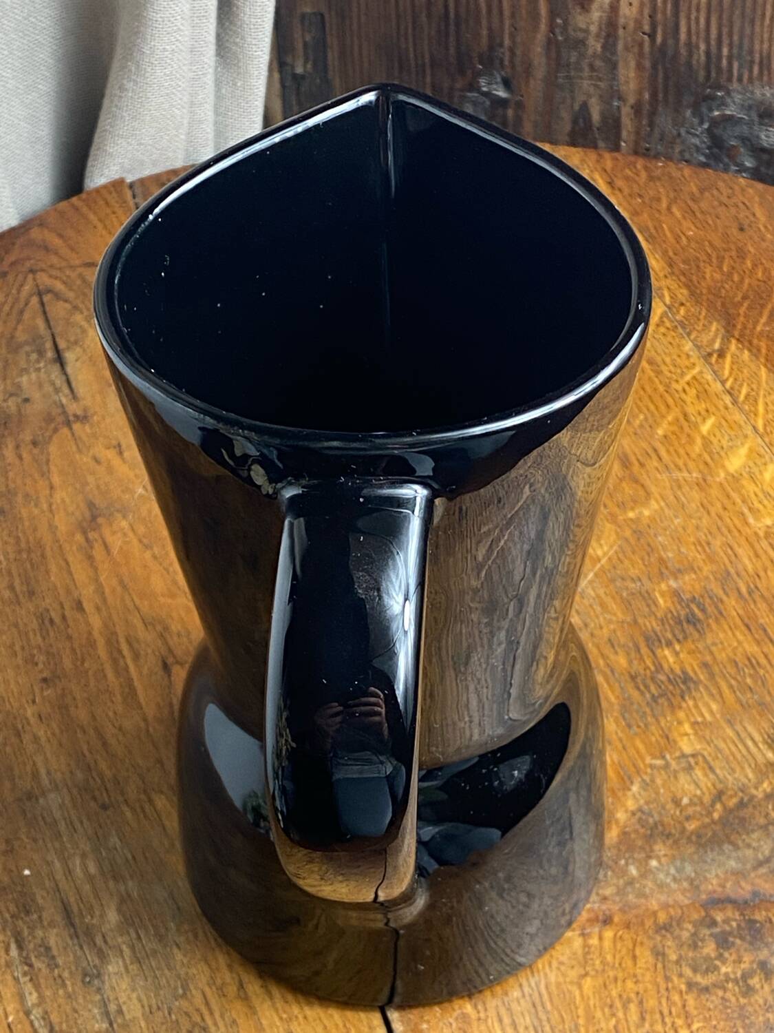 Saint Clément black ceramic pitcher