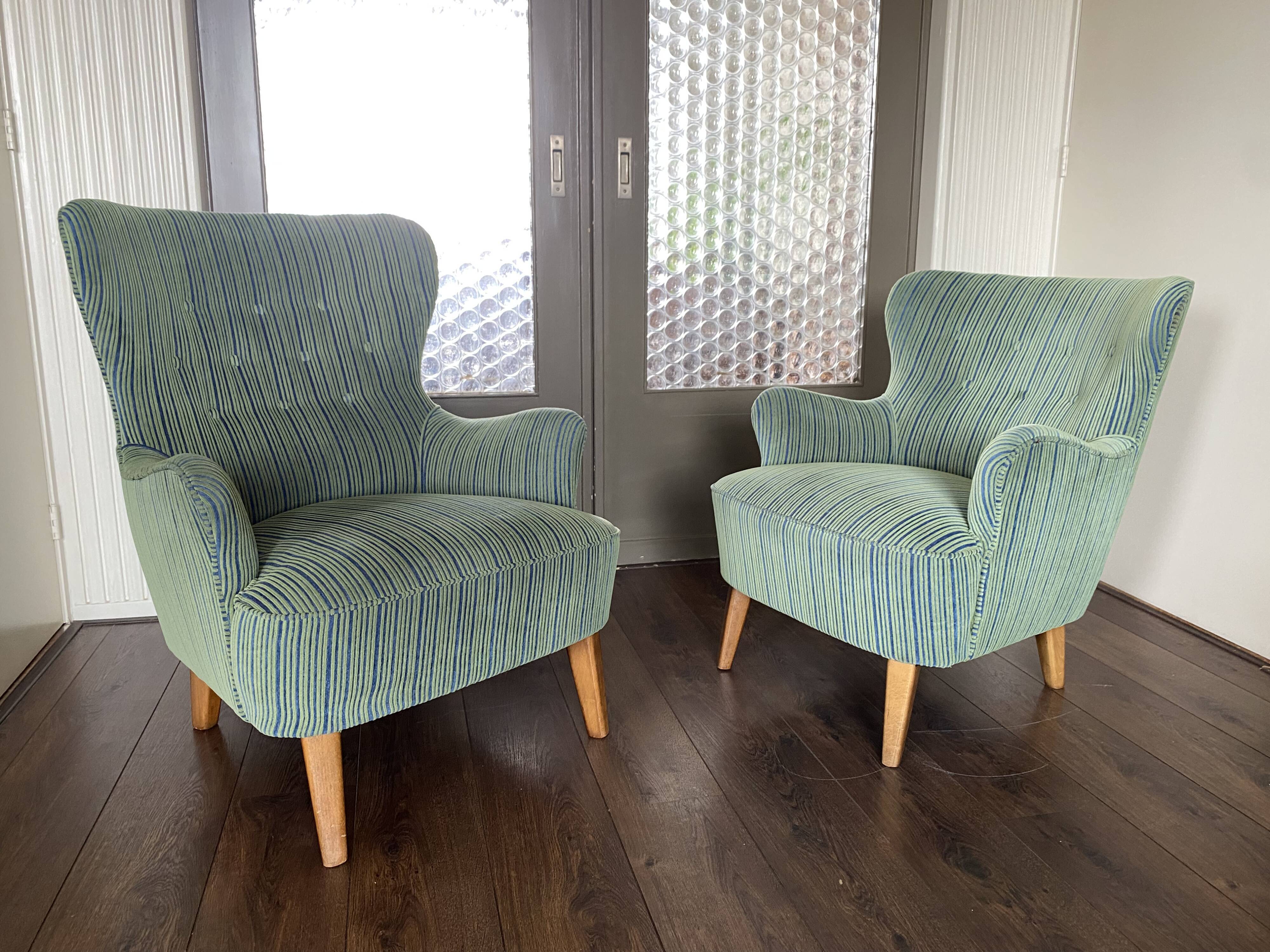 Vintage Lounge Chairs by Theo Ruth for Artifort, 1950s, Set of 2