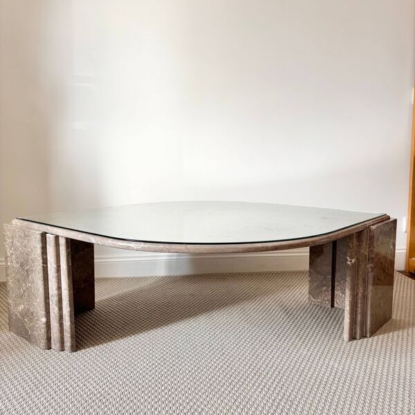 Table basse Roche Bobois marbre