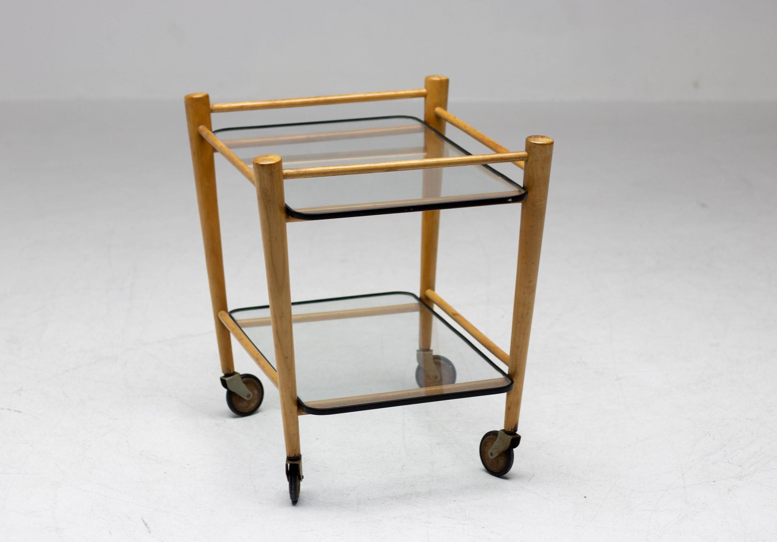 Italian conical tea trolley, circa 1950