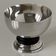 Beautiful Art Deco standing cup forming pocket trays in silver metal and blackened wood