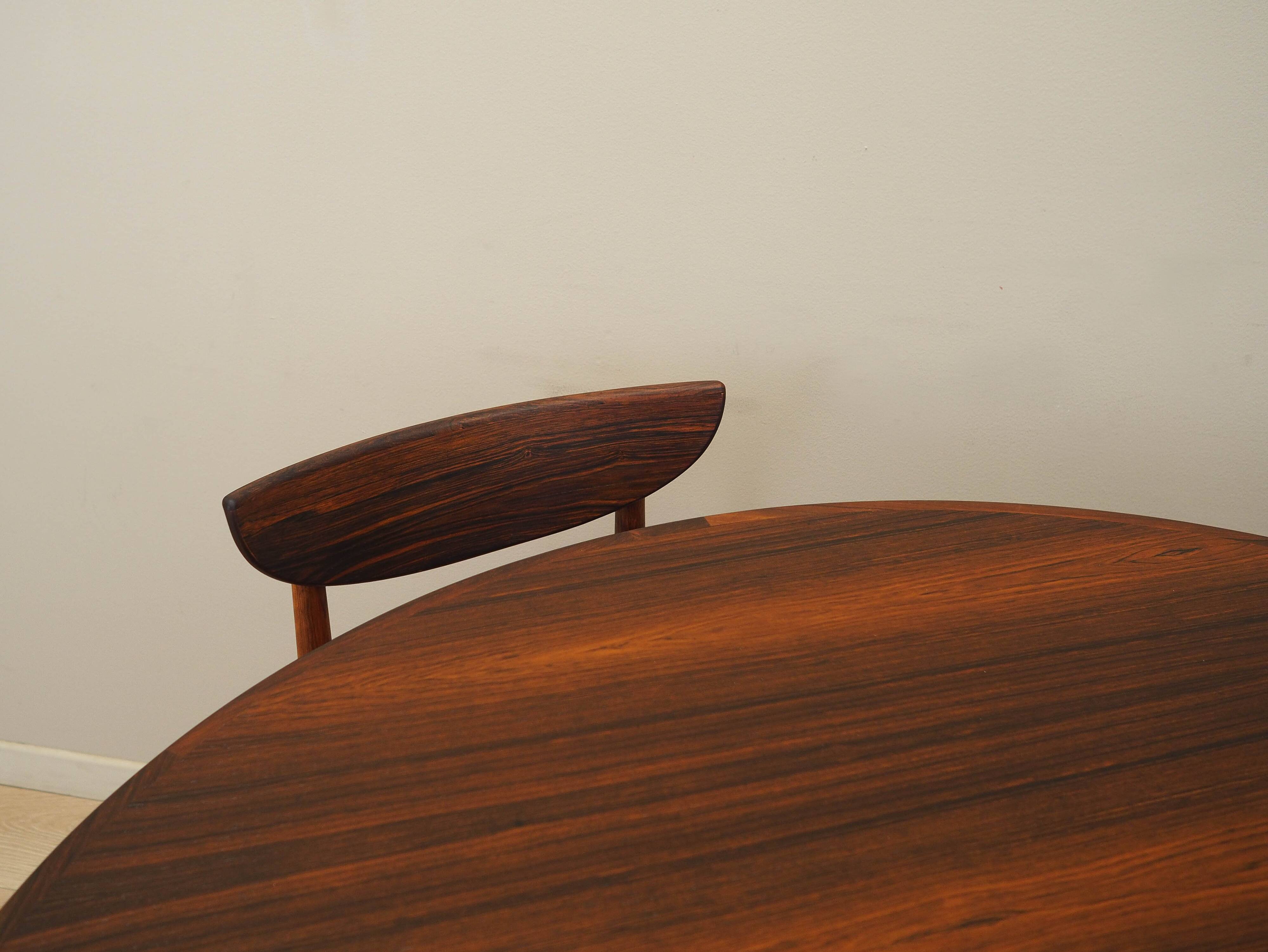 Set of six rosewood chairs, Danish design, 1970s, manufacturer: Skovby Møbe