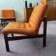 Pair of teak armchairs