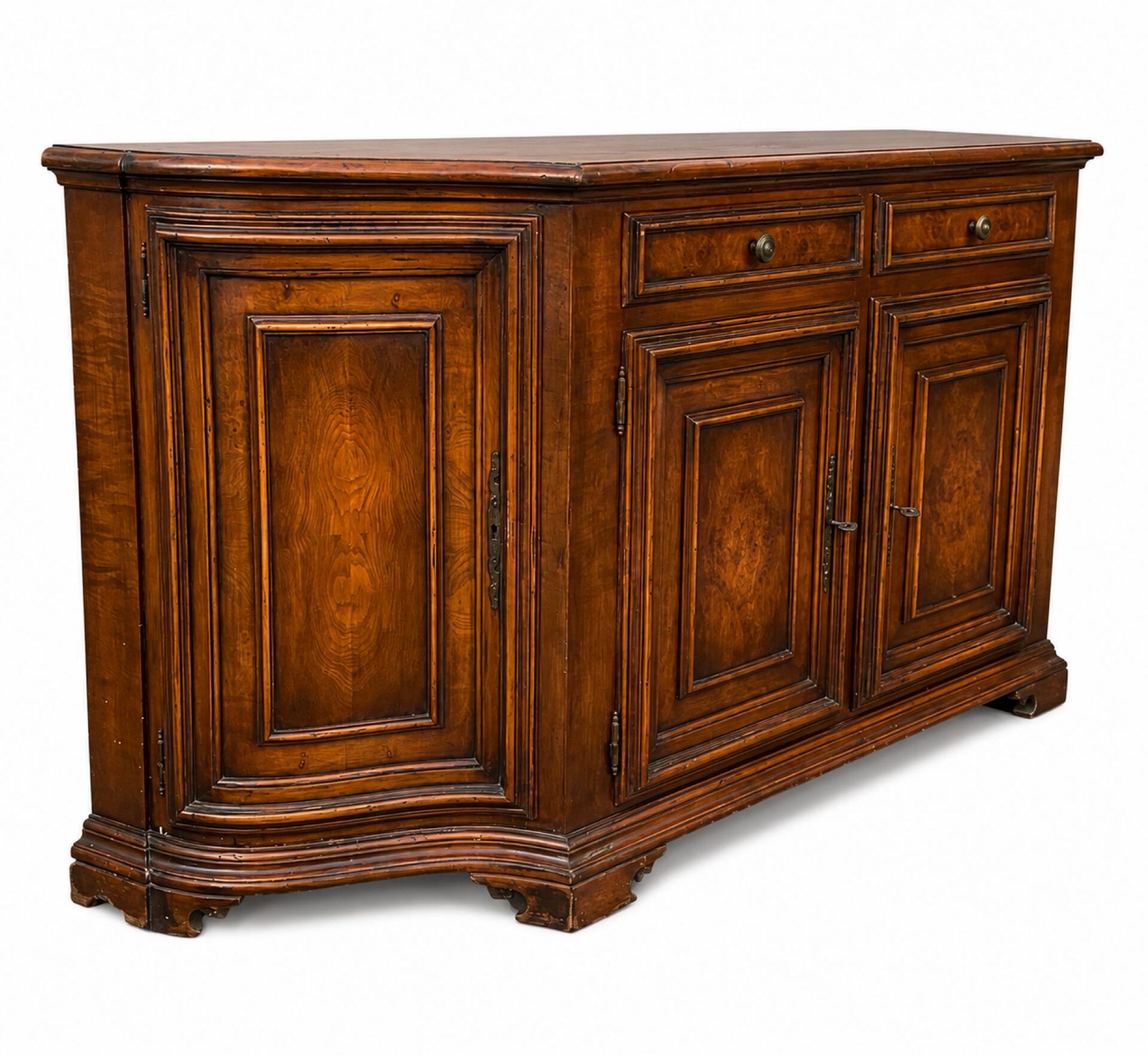 French Provençal Vintage Sideboard with 4 doors