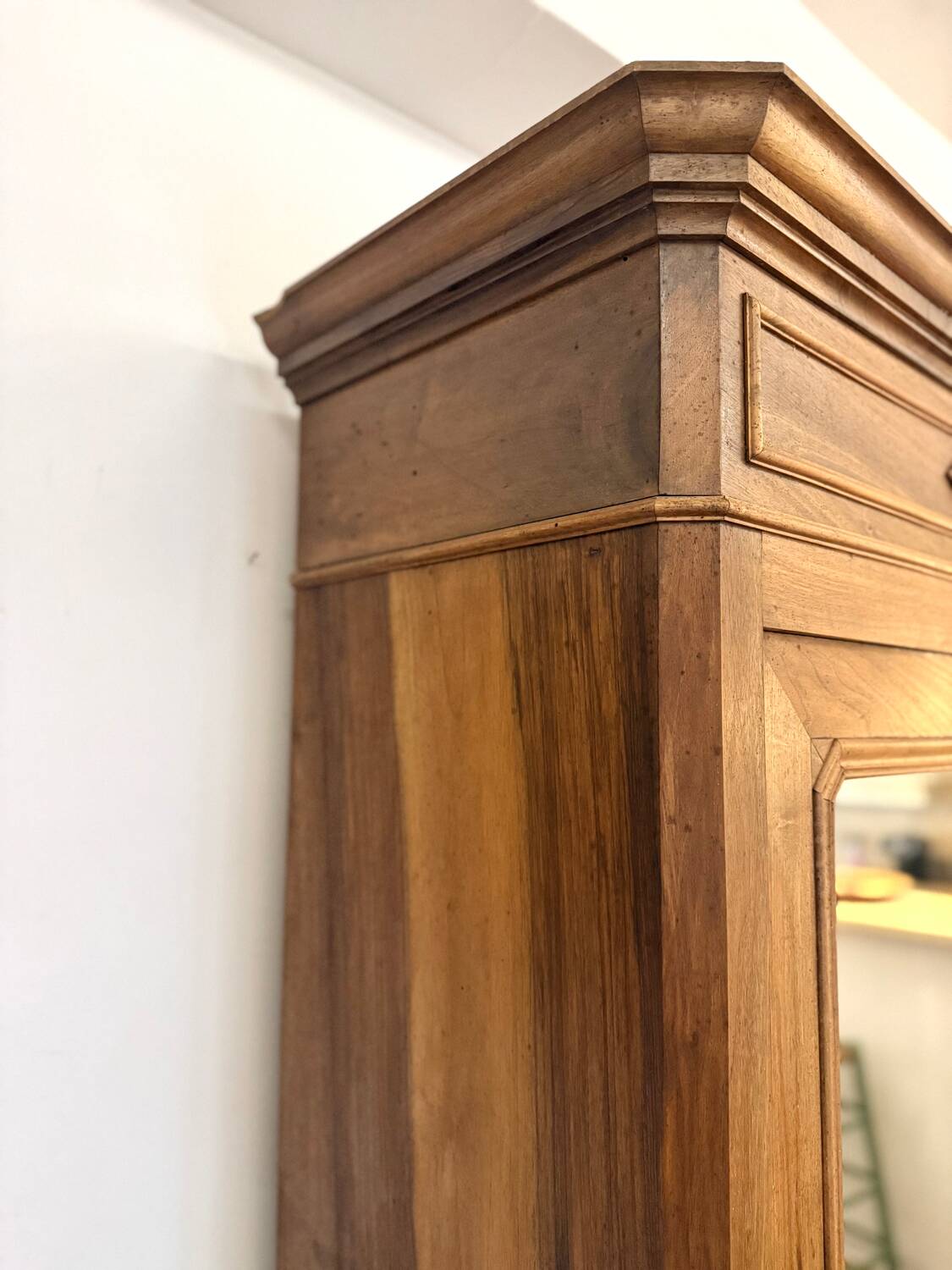 Walnut Bonnetière wardrobe