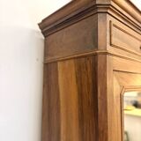 Walnut Bonnetière wardrobe