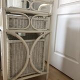 Meuble rotin blanc