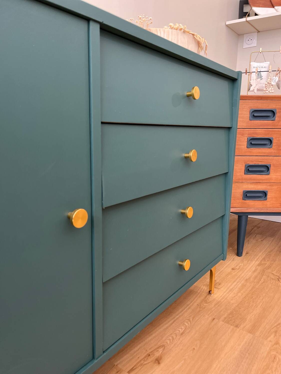 Green buffet from the 50s