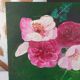Tableau huile sur toile bouquet de roses