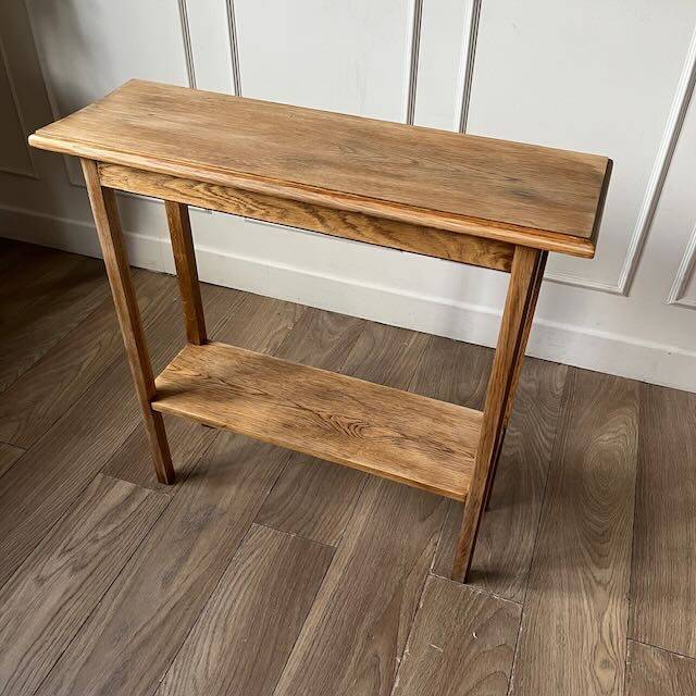 Console en chêne ciré