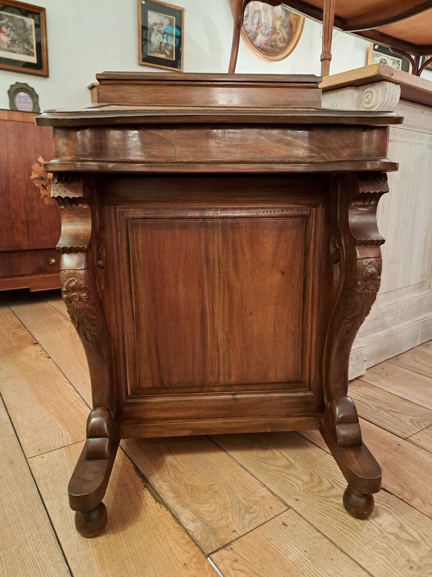Bureau Davenport en acajou
