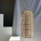 Large lantern-shaped rattan pendant lamp H50 D24