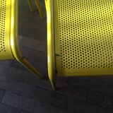 4 vintage metal chairs 1980