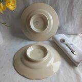 2 plates on Sarreguemines pedestal