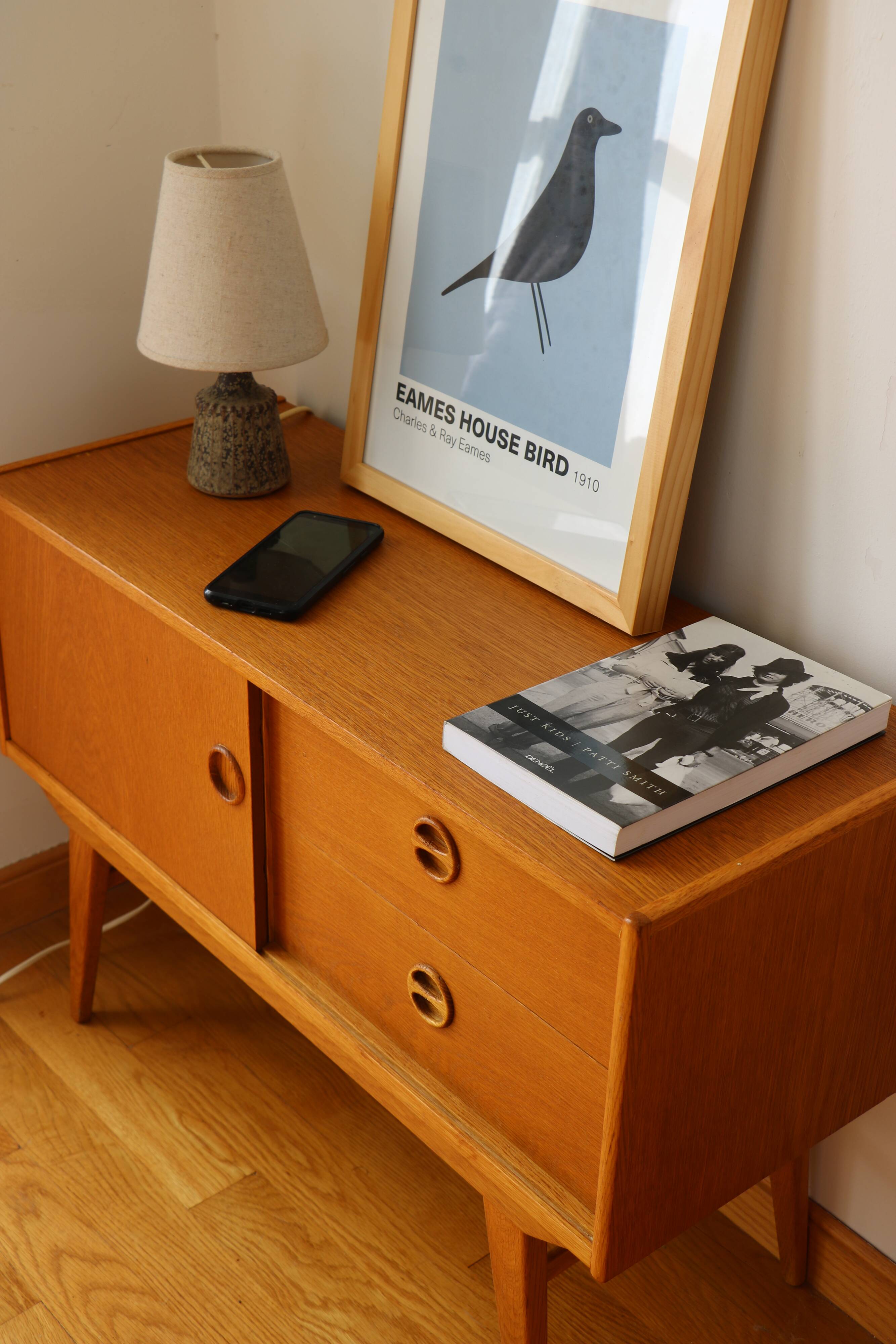 Low sideboard or small Scandinavian TV cabinet, 1960