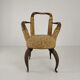 Rare 19th century highly decorative bull horn armchair (1870)