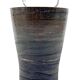 Mid-century style dark green ceramic vase, Gabriele Bucci Italy ca. 2000s